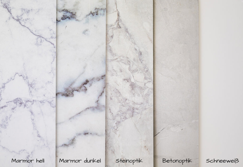 Plan de travail marbre foncé | Accessoire home staging
