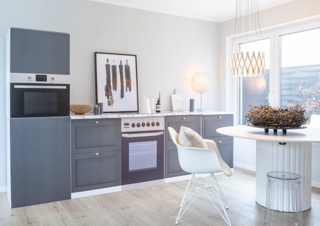 Module de cuisine factice LEEVI – Anthracite | Home staging