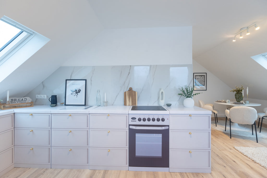 Module de cuisine factice AIK – Beige | Home staging