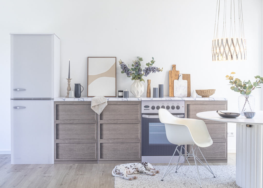Pack cuisine factice – version Basic pour home staging (5 coloris)