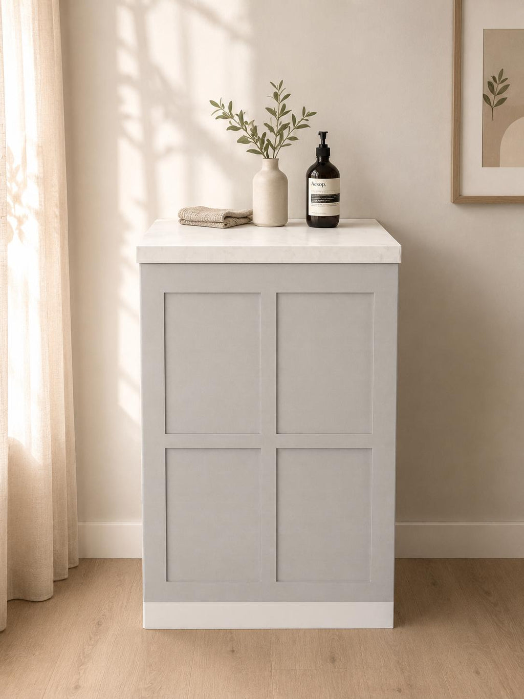 Module de cuisine factice AGDA – Gris clair | Home staging