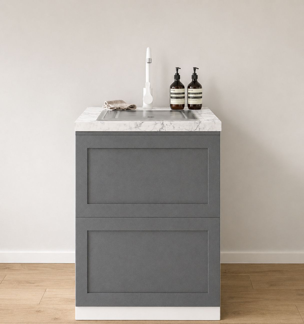 Module de cuisine avec évier & robinet – kit complet home staging (5 coloris)